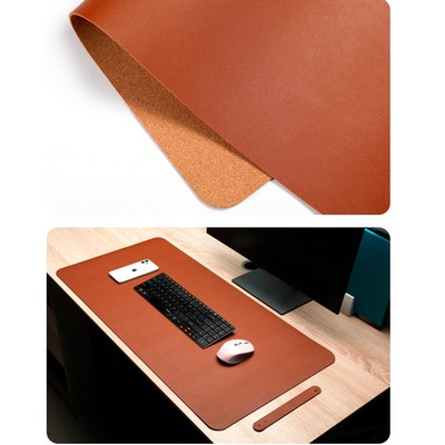 12" x 24" 2mm Thik Leather Cork Mouse Pad
