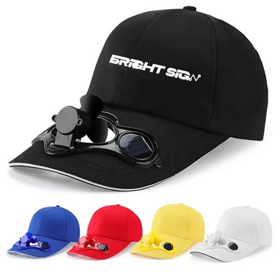 Solar Powered Fan Hat