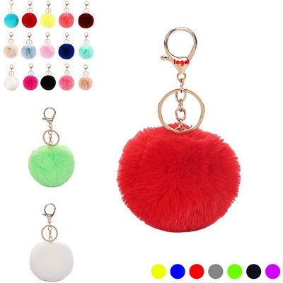 Pom Pom Keychain Accessory