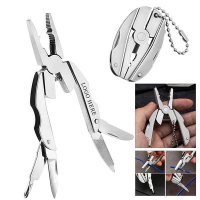 Mini Stainless Steel Foldable Multifunctional Pliers Tool