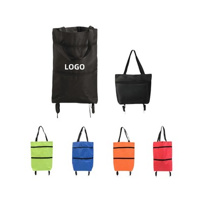 Foldable Shopping Cart Bag With Wheels