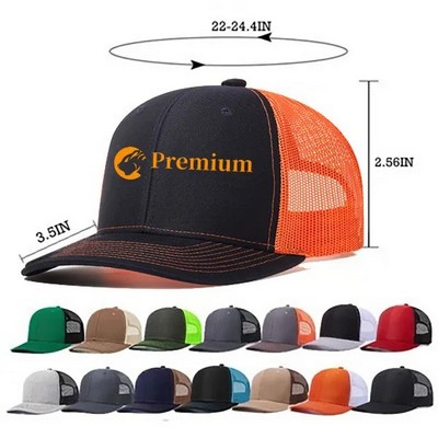 6 Panel Snapback Trucker Cap