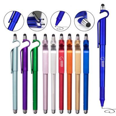 Multifunction Ballpoint Pen w/Phone Holder