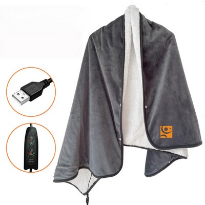 3-Temperature Heating Shawl Blanket