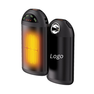 Rechargeable Hand Warmer & Power Bank with LED Flashlight