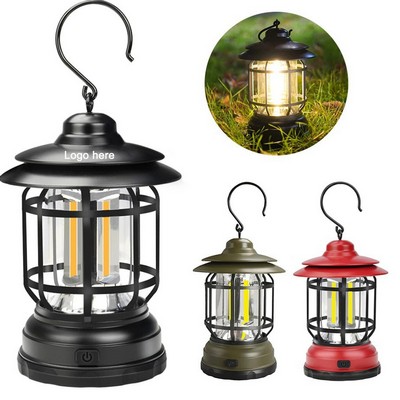 Rechargeable Vintage Camping Lantern