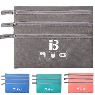 Mini Waterproof PU Leather Travel Storage Pouch