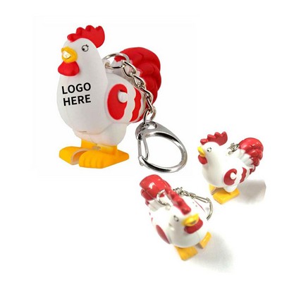 Cock-A-Doodle LED & Sound Keychain