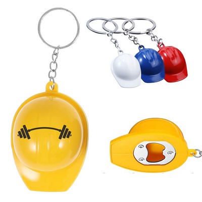 Creative Safety Helmet Opener Keychain
