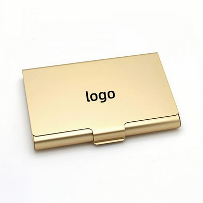 Aluminum Alloy Business Card and Credit Card Holder with Slim Modern Design