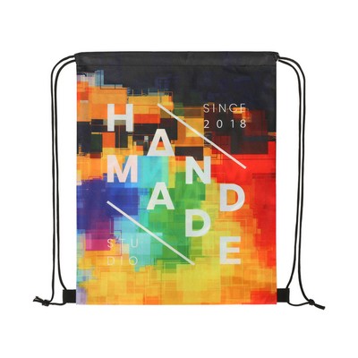Sublimated RPET Non-Woven Drawstring Backpack