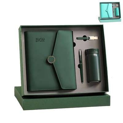 Notebook Gift Set With Wireless Charging Notepad/U Disk