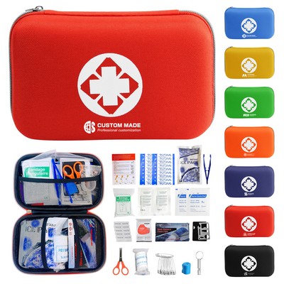 Emergency First Aid Kit Suirvival Kit With EVA Zipper Case (18 Pieces)