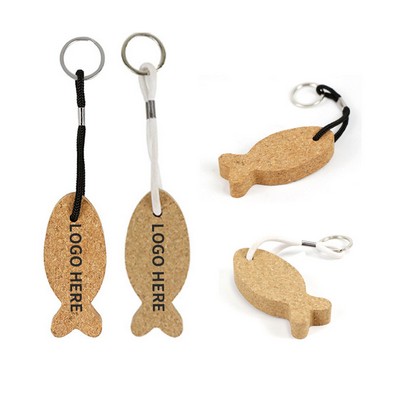 Eco Cork Fish Keyring