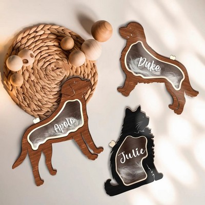 Wooden Pet Hair Storage Box