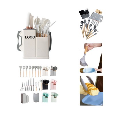 19-Piece Silicone Spatula and Spoon Set