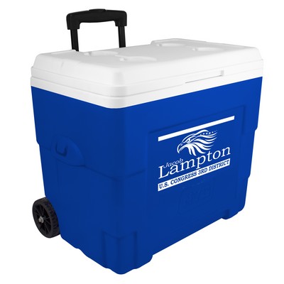 34-Quart NYC® Sierra Wheeled Cooler - Blue