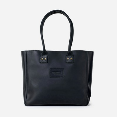 Merkato Signature Black Zip Tote Bag