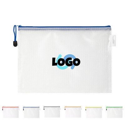 Zipper Mesh Document Pouch