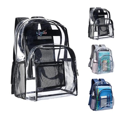 Clear PVC Heavy-Duty Backpack