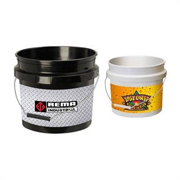 3 1/2'' Gallon Custom Bucket w/Metal Handle