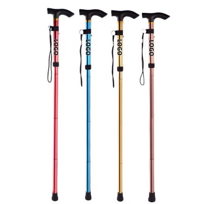 34" Foldable Adjustable Aluminum Hiking Stick