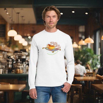 Gildan Cotton Long Sleeve T-Shirt Full Color Dtg