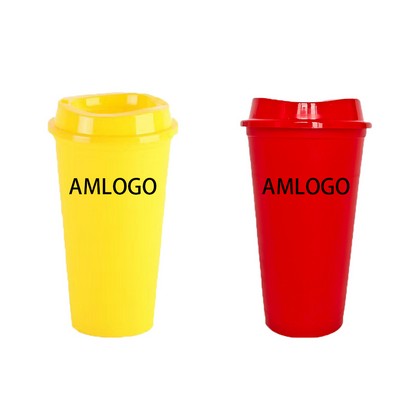 Eco-Friendly Reusable Coffee Cups with Secure Lids