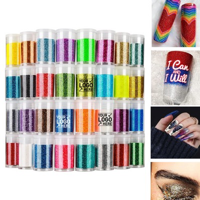 Fine and Chunky Glitter for Crafts, Resin, Halloween Christmas Decors, Nail Art, Art Crafts