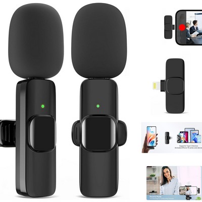 Wireless Mini Collar Clip Microphone