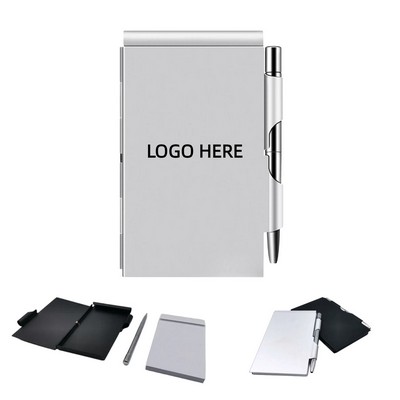 Portable Aluminum Alloy Notebook W/Pen