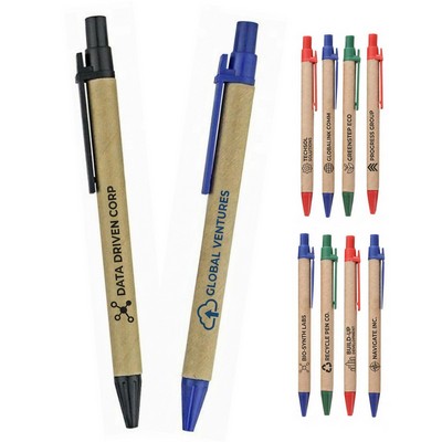 Custom Brown Kraft Paper Classical Ballpoint Pen