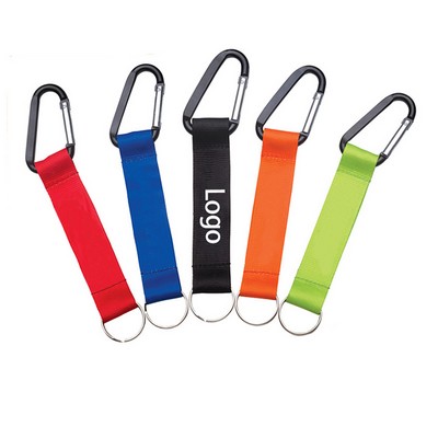 3/4" Sublimated Carabiner Lanyard Keychain