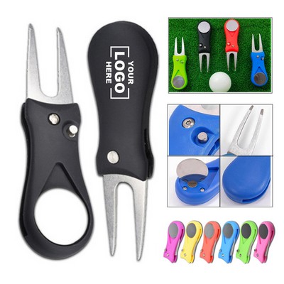 Pop-Up Golf Divot Repair Fork