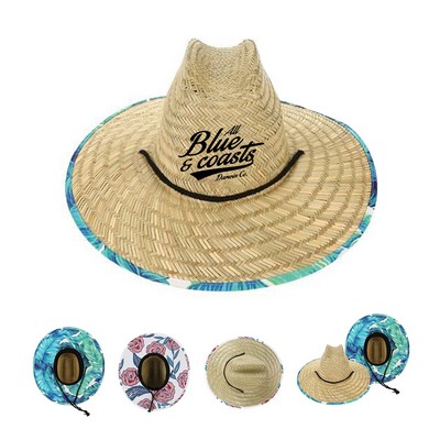 Pool Lifeguard Straw Hat