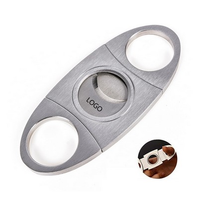 Stainless Steel Double Blade Cigar Cutter