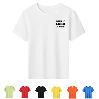 Children Crew Neck Short Sleeve T Shirts