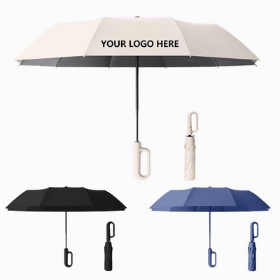 C Handle 41-Inch Automatic Ring Buckle Umbrella