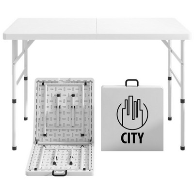 Folding Table with Adjustable Height