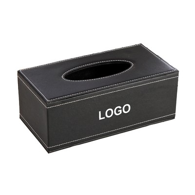Fashion PU Leather Tissue Box Holder