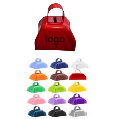 Classic Three Inch Metal Promotional Cow Bell