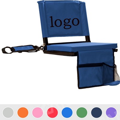 Foldable Metal Frame Stadium Seat For Bleachers