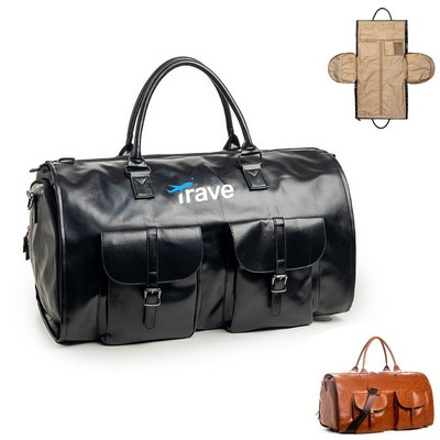 PU Leather Large Capacity Duffle Bag