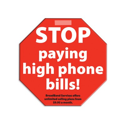 Stop Sign Paper Window Sign