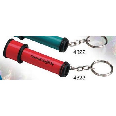 Red Rotating Chamber Paper Kaleidoscope w/Key Ring