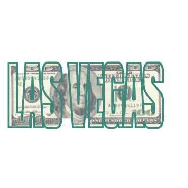 Las Vegas Block Letter $100 Bill Magnet w/ Full Magnetic Back (6 Square Inch)