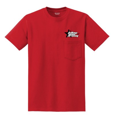 Medium Weight Colored Poly-Cotton Pocket Tee