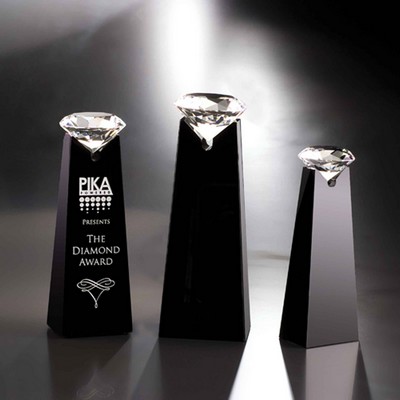 10" Solitaire Crystal Diamond Award