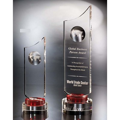 Fahrenheit Optic Crystal Award (3¼"x 10")