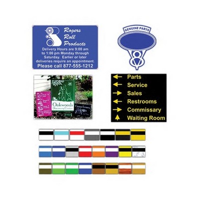Engraved Plastic Sign (Up to 100 Square Inch)